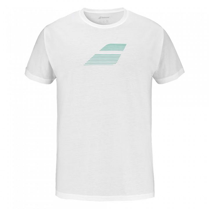 Babolat Exercise Big Flag Tee White